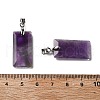 Natural Amethyst Faceted Pendants G-U031-04P-05-3