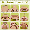 Rectangle Kraft Paper Gift Bags with Hole Handle CON-WH0088-84-4