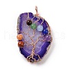 Natural Agate Big Pendants G-H274-06RG-2