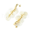Brass Stud Earrings EJEW-TA00606-4
