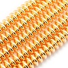 Electroplate Non-magnetic Synthetic Hematite Beads Strands G-L485-05A-G-1