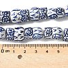 Handmade Blue and White Porcelain Ceramic Beads Strands PORC-L018-03A-2