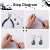 Spritewelry 32Pcs 8 Style Rainbow CoLOR Alloy Pendants PALLOY-SW0001-02-4