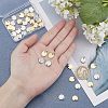 SUPERFINDINGS 40Pcs 2 Color Ion Plating(IP) 304 Stainless Steel Charms STAS-FH0001-54-4