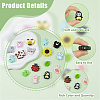 DICOSMETIC 16Pcs 16 Style Silicone Beads SIL-DC0001-17-4