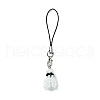 Badminton Glass Seed Beaded Pendant Decoations HJEW-MZ00165-2