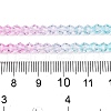 Gradient Color Baking Painted Glass Bead Strands DGLA-A039-T2mm-A05-5
