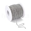 Tarnish Resistant 304 Stainless Steel Cable Chains CHS-R003-0.5mm-5