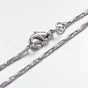 Brass Chain Necklaces MAK-F013-03P-2