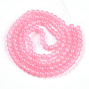 Baking Painted Imitation Jade Glass Round Bead Strands DGLA-Q021-6mm-03-2