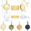 SUPERFINDINGS DIY Blank Dome Dangle Earring Making Kit DIY-FH0005-06-2
