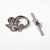 Leaf Tibetan Style Alloy Toggle Clasps LF0676Y-2