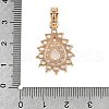 Brass Micro Pave Cubic Zirconia Pendants KK-E795-05KCG-3