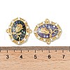 Epoxy Resin & Shell Connector Charms KK-K380-10A-G-3