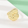 Ocean Theme Brass Cuff Rings RJEW-C135-01G-08-2