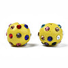 Polymer Clay Rhinestone Beads RB-T017-31K-A-2