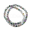 Electroplate Glass Beads Strands GLAA-G112-07I-2