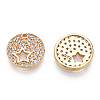 925 Sterling Silver Micro Pave Cubic Zirconia Charms STER-T004-65G-1