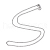 Rolo Chain Necklace for Men NJEW-F027-14-2mm-3