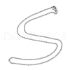 Tarnish Resistant Rolo Chain Necklace for Men NJEW-F027-14-2mm-3