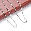 Tarnish Resistant 304 Stainless Steel Necklaces Unisex Rolo Chain Necklaces NJEW-507L-6-3