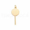 Brass Enamel Pendants KK-S362-033E-NR-2