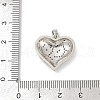 Brass Micro Pave Cubic Zirconia Pendants KK-R221-01P-01-3