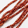 Synthetic Goldstone  Beads Strands G-A129-3mm-G02-1