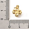 Brass Micro Pave Cubic Zirconia Pendants KK-V008-11G-04-3