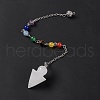 Natural Quartz Crystal Cone Dowsing Pendulum Pendants G-G983-04P-09-3