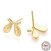 925 Sterling Silver Stud Earrings STER-T004-48G-4