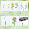 Fingerinspire 6Pcs 3 Colors Handmade Glass & Seed Beaded Pendants GLAA-FG0001-18-4