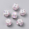 Handmade Polymer Clay Rhinestone Beads CLAY-WH20005-002A-01-1