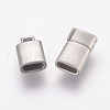 Tarnish Resistant 304 Stainless Steel Fold Over Clasps STAS-K145-30P-4