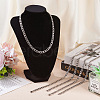 Stainless Steel Curb Chain Necklaces for Men Women NJEW-TAC0001-018-7