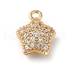 Brass Micro Pave Cubic Zirconia Pendant KK-F865-19G-1
