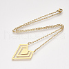 201 Stainless Steel Pendant Necklaces NJEW-T009-JN106-2-40-2