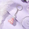 Glass Seed Bead with Acrylic Angel Keychain KEYC-MZ00026-4