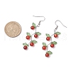 3 Pairs Fruit Gemstone & Acrylic Dangle Earrings EJEW-TA00472-4