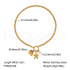 European Ocean Stainless Steel Pendant Necklaces with Pearl IA7525-3-1