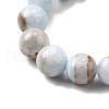 Natural Striped Stone Beads Strands G-D315-A01-01-6mm-4