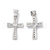 Eco-Friendly Rack Plating Brass Micro Pave Cubic Zirconia Pendants KK-F845-30P-1