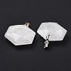 Natural Quartz Crystal Pendants G-C241-02F-4