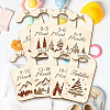 Wood Baby Closet Size Dividers AJEW-WH0352-007-4