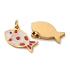 304 Stainless Steel Enamel Charms STAS-U061-25G-B-2