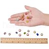 Polymer Clay Rhinestone European Beads CPDL-NB0001-07-3