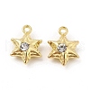 Alloy Rhinestone Pendants FIND-B016-02G-2