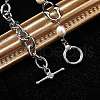 Stainless Steel Cable Chains Link Bracelets BJEW-F485-02P-3