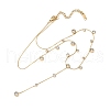 304 Stainless Steel Micro Pave Clear Cubic Zirconia Pendant Necklaces NJEW-Z088-01G-2