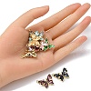 10Pcs Rack Plating Alloy Enamel Pendants ENAM-YW0002-50-4